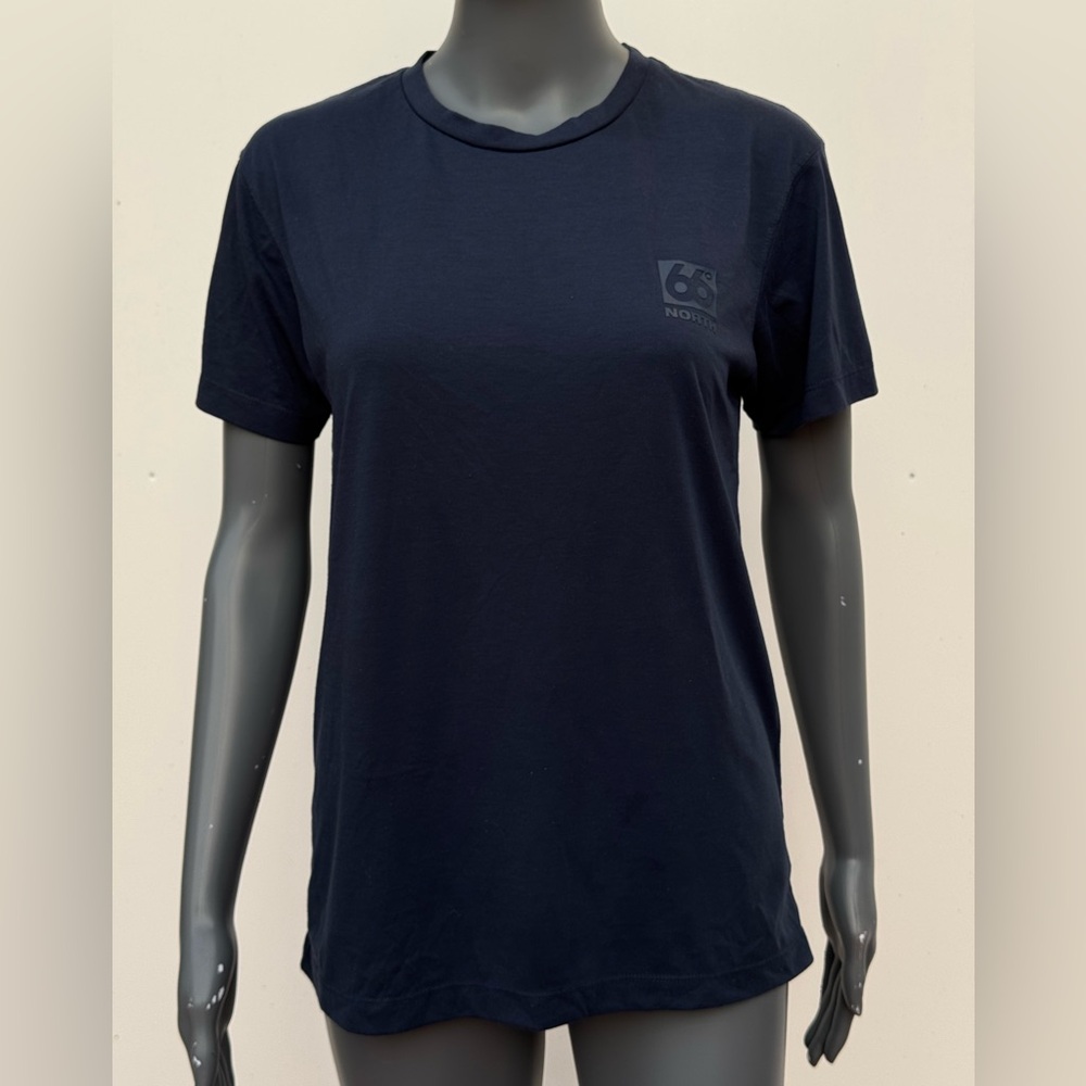 66° North Navy Blue Logo T-Shirt - Size Medium
